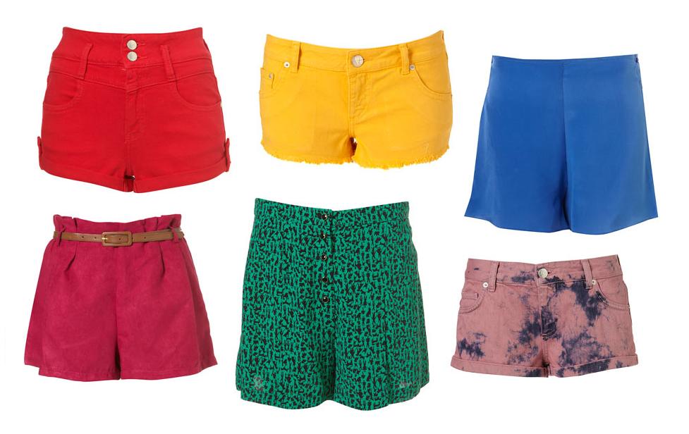 Topshop Coloured Shorts