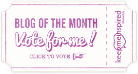 Keep Me Inspired blog of the month - vote for me!