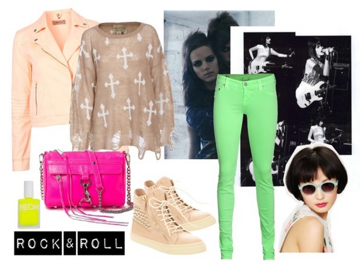 Styling pastels and neon - rock and roll