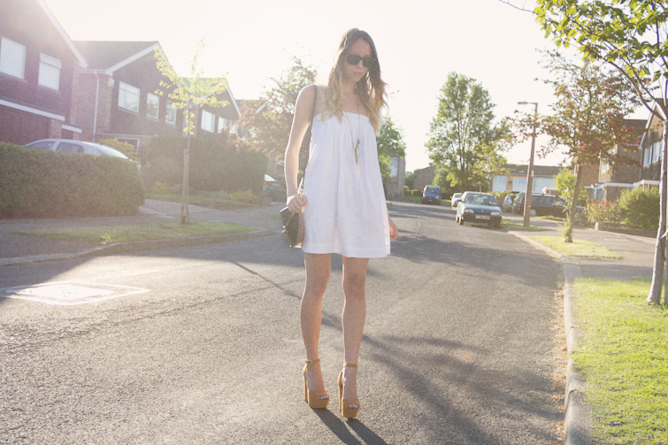 White dress outfit