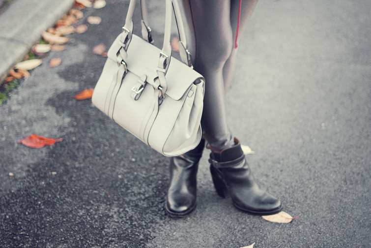 Grey handbag