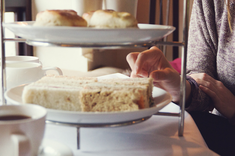 Afternoon tea at English country manor
