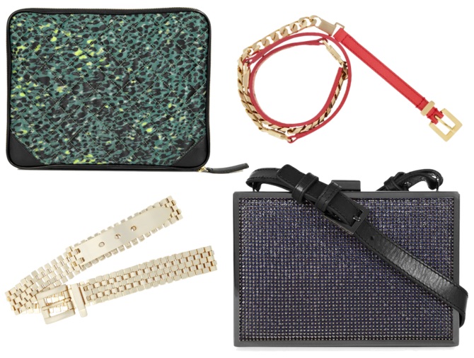 Metallic accessories trend with Reiss
