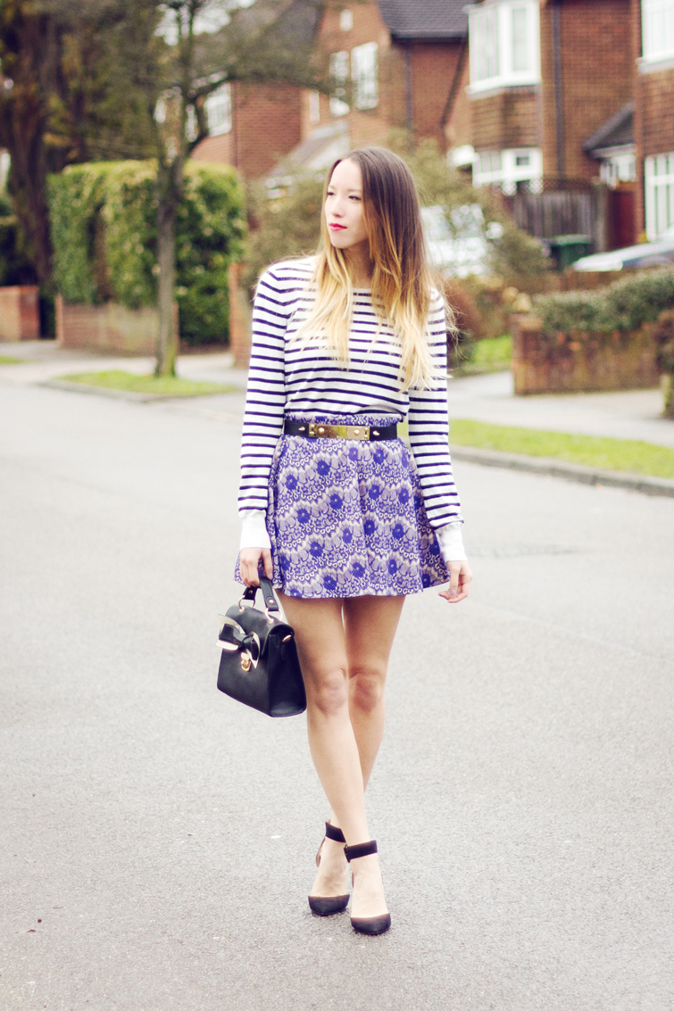 Mixed prints outfit