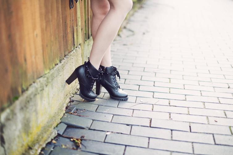 Black ankle boots Chicwish