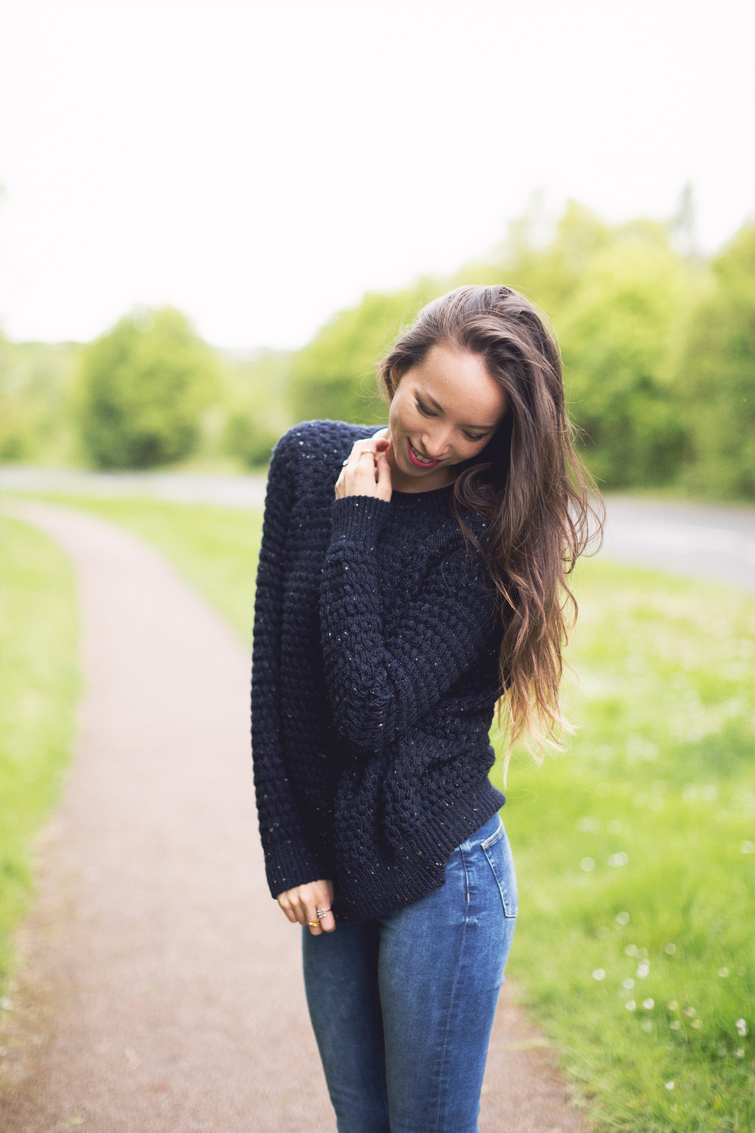 Girl in the Lens | jumper and jeans outfit